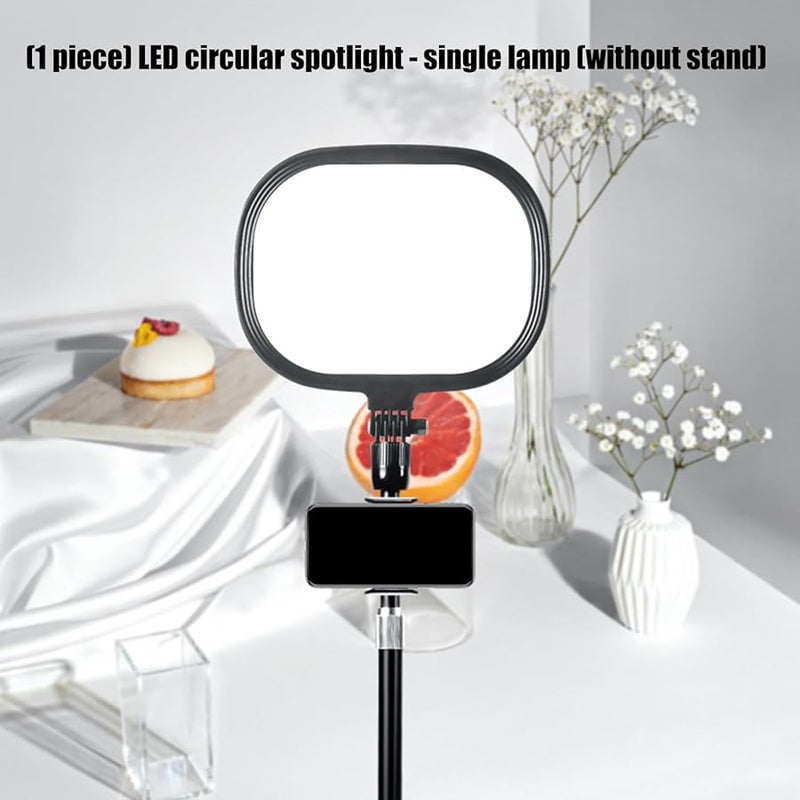 Black LED Hoop Fill Light Portable Multiple Dimming Modes for Phone Content Creators - Image 2